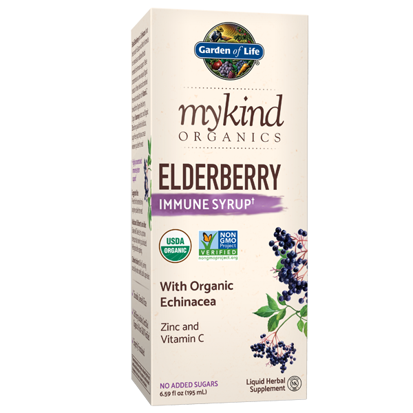 The myKind Organics Elderberry Syrup 6.5oz liquid